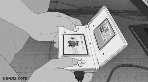 Black And White Drawing Of Person Playing Game GIF