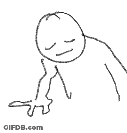 Black And White Drawing Of Person With Wings GIF