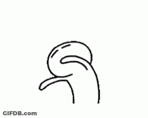 Black And White Drawing Of Sad Rabbit GIF