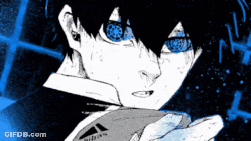 Black And White Drawing Person Blue Eyes Adidas GIF