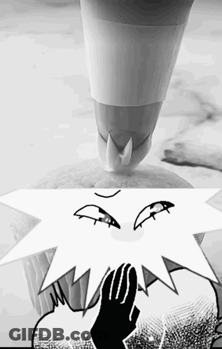 Black And White Drawing Person Covering Face With Hand GIF