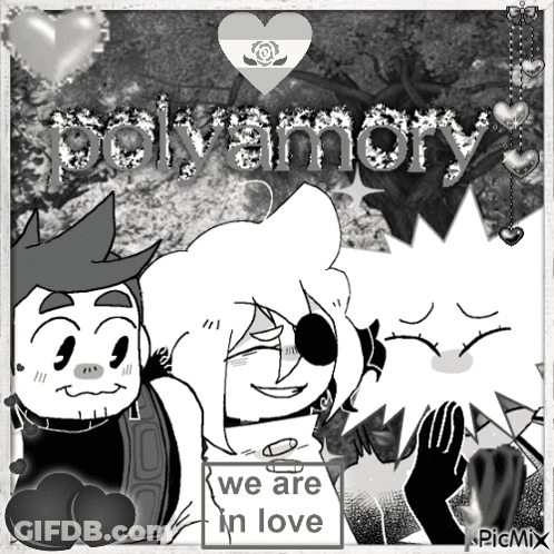Black And White Drawing Polyamory GIF