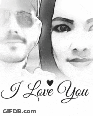 Black And White Drawing Saying Welcome Guys I Love You GIF