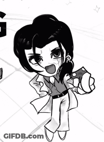 Black And White Drawing With Letters NG GIF