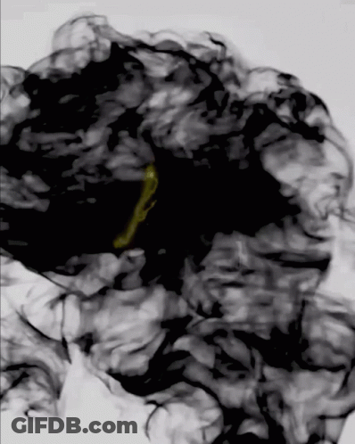 Black And White Drawing With Yellow Outline GIF