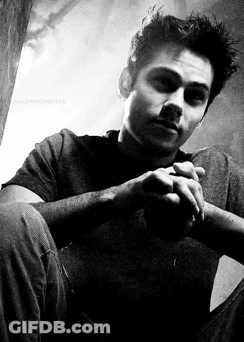 Black And White Dylan O'Brien Void Stiles GIF