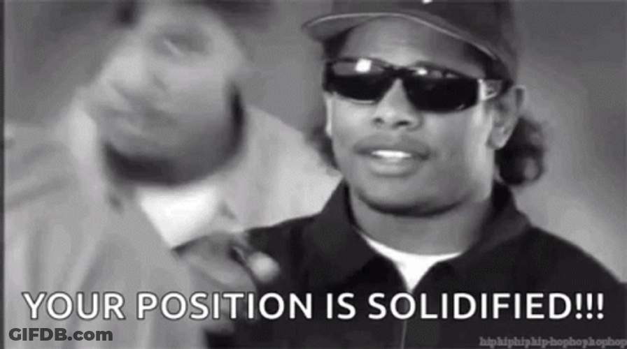 Black And White Eazy E Position Is Solidified GIF