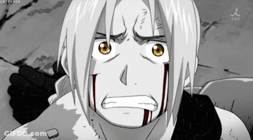 Black And White Edward Elric Fullmetal Alchemist GIF