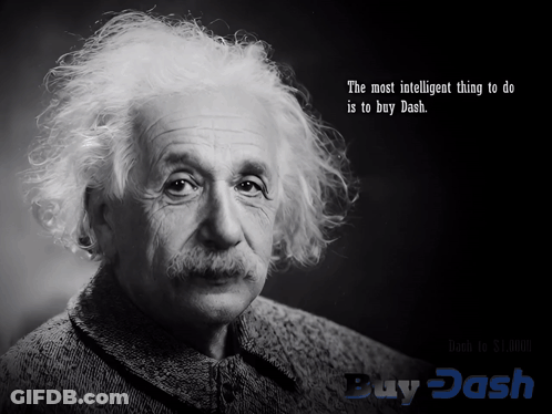 Black And White Einstein: Most Intelligent Thing To Do Is To Buy GIF