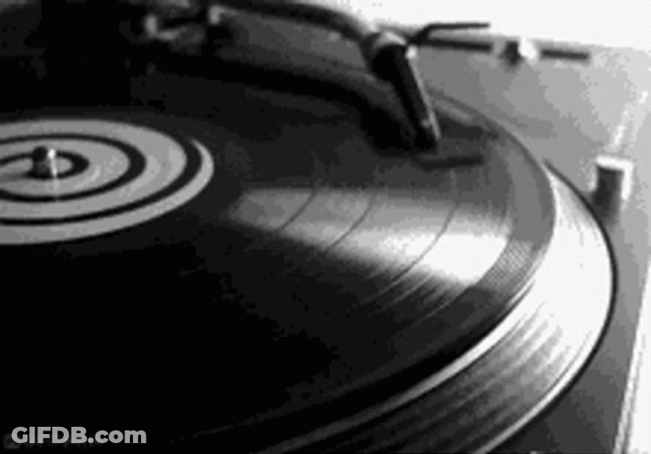 Black And White Esrk Broken Record GIF