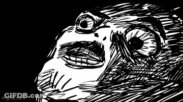 Black And White Face Cat Coming Out Of Mouth GIF