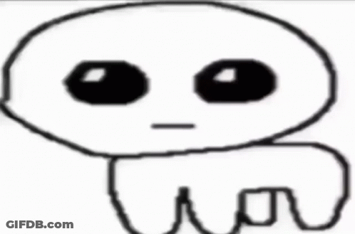 Black And White Face Drawing With Lines GIF