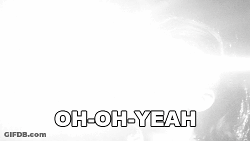 Black And White Face Oh Oh Yeah GIF