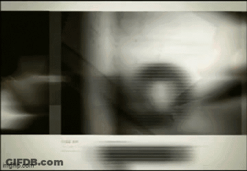 Black And White Face On Computer Screen GIF