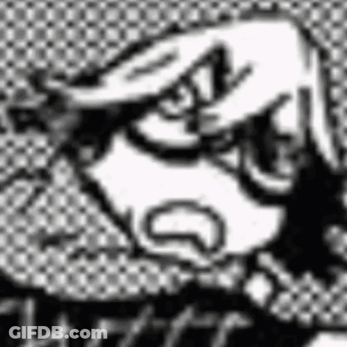 Black And White Face With Beard GIF