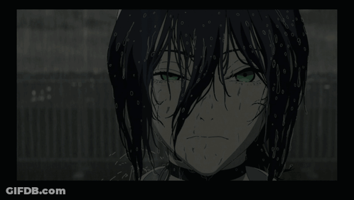 Black And White Face With Tears GIF