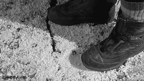 Black And White Feet In Boots GIF