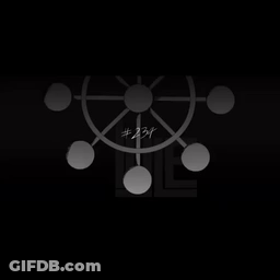Black And White Ferris Wheel With Number 234 GIF