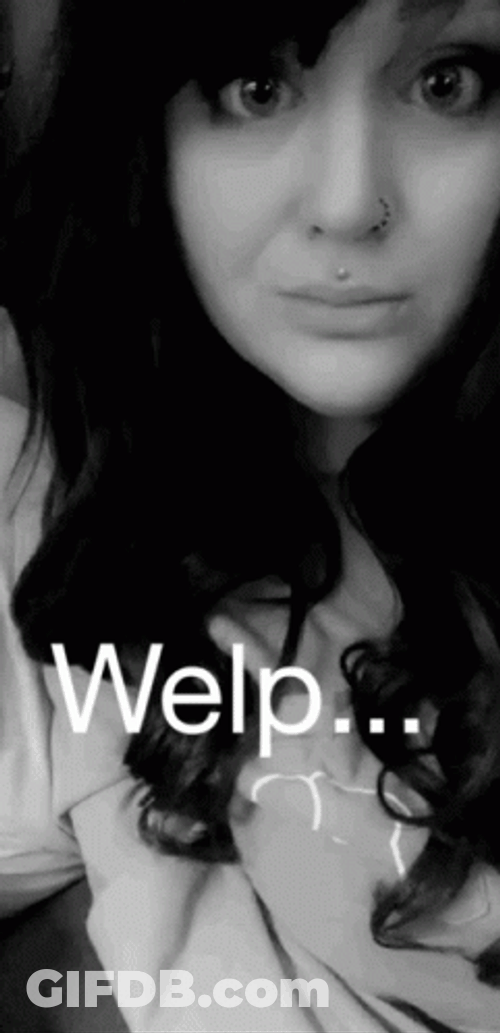 Black And White Filter Welp GIF