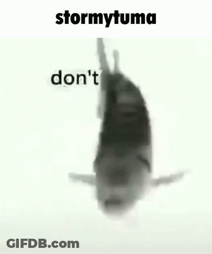 Black And White Fish Saying Stormytuma GIF