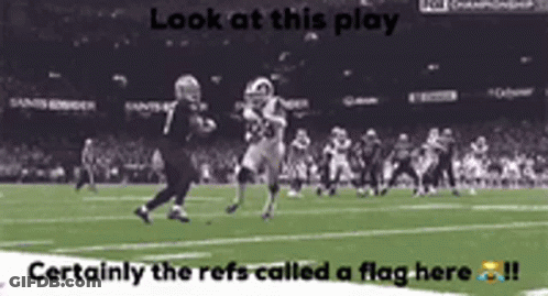 Black And White Football Game Look At This Play Refs Called A Flag GIF