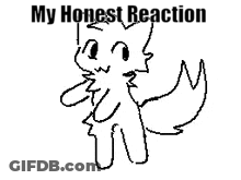 Black And White Fox Drawing My Honest Reaction GIF