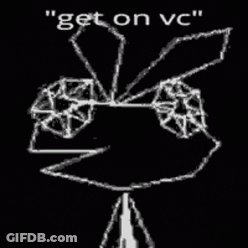 Black And White Frog With Bow Saying Get On VC GIF