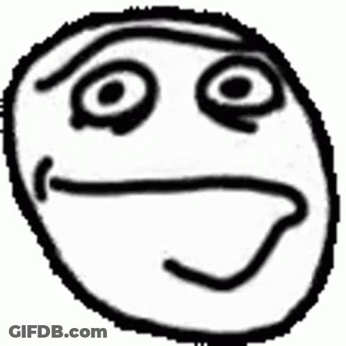 Black And White Funny Face Slight Smile GIF