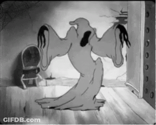 Black And White Ghost Spirit GIF