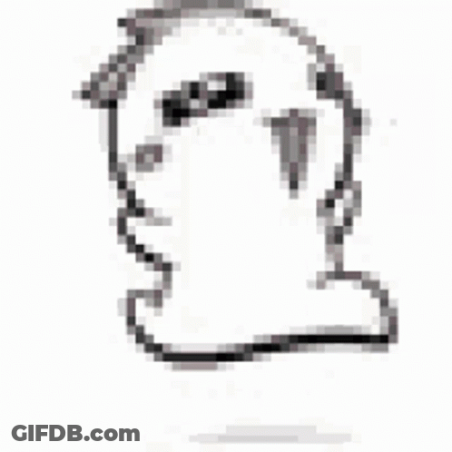 Black And White Ghost With Sunglasses And Hat GIF