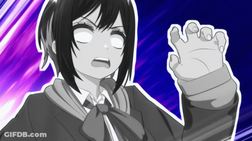 Black And White Girl Cartoon GIF