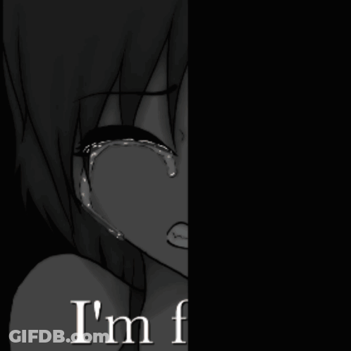 Black And White Girl Crying Saying I'm Frank GIF