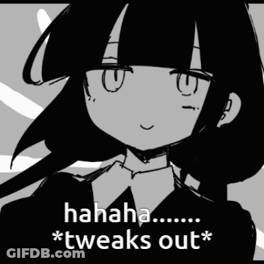 Black And White Girl Hahaha ... * Tweaks Out * GIF