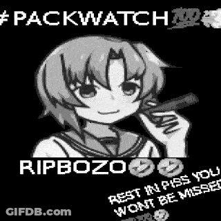 Black And White Girl Holding Gun Saying Rip Bozo GIF