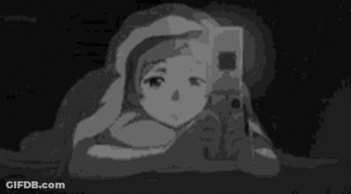 Black And White Girl Laying Down Holding Game Controller GIF