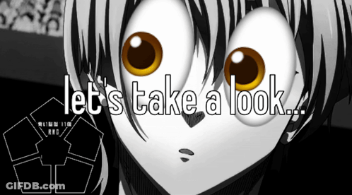Black And White Girl Saying Let's Take A Look GIF
