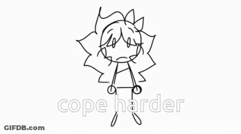 Black And White Girl With Flower Cope Harder GIF