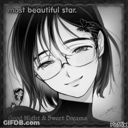 Black And White Girl With Glasses Most Beautiful Star GIF