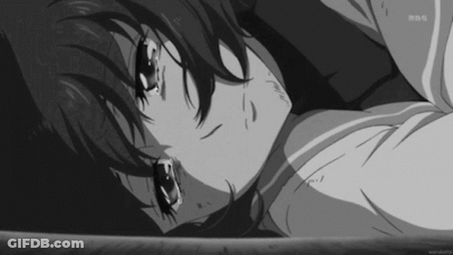 Black And White Girl With MBS GIF
