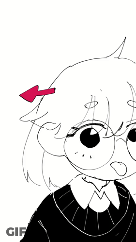 Black And White Girl With Pump On Head GIF