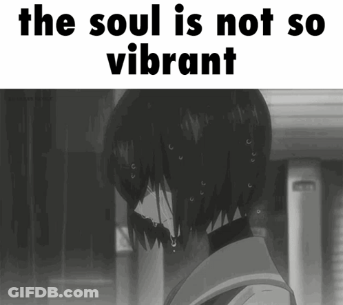 Black And White Girl With The Soul Is Not So Vibrant GIF