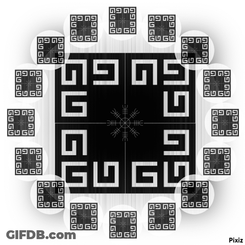 Black And White Graphic Pixiz GIF