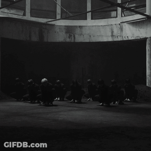 Black And White Group Photo GIF