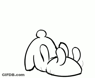 Black And White Hamster With Number 1 On Butt GIF