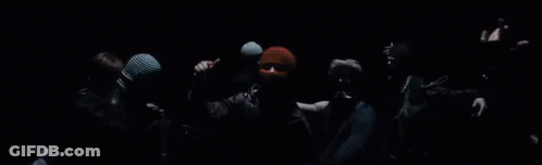 Black And White Hand Reaching Towards Camera GIF