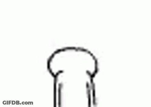 Black And White Hand With Ponytail GIF
