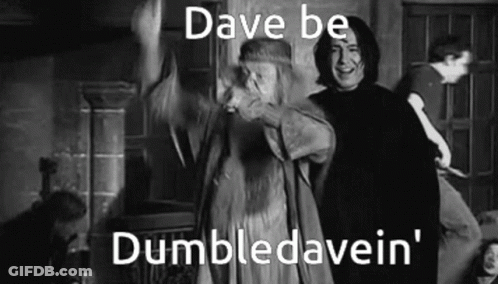 Black And White Harry Potter Characters Dancing GIF
