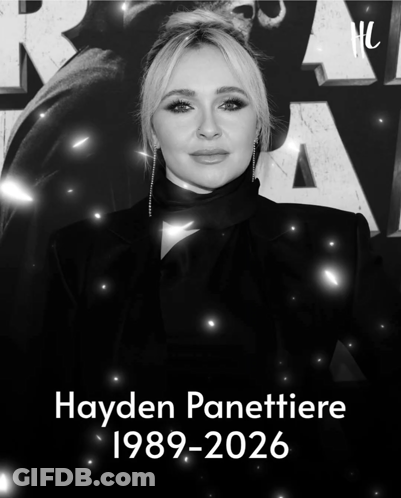 Black And White Hayden Panettiere In Black Suit GIF