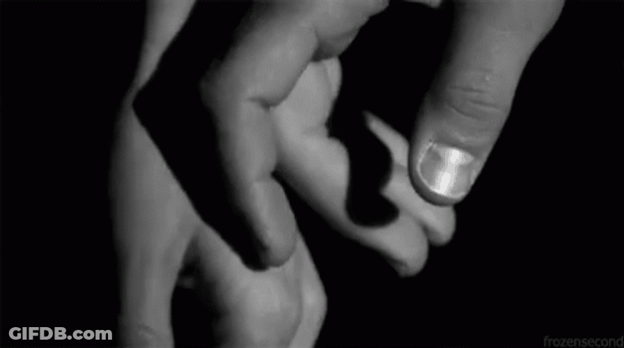Black And White Hold Hands GIF