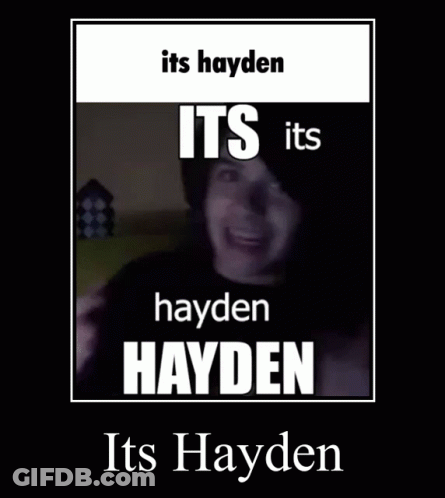 Black And White I Love You Hayden GIF